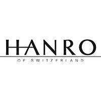 Schwarzer Schriftzug Hanro of switzerland.