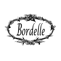 Schwarzer Schriftzug Bordelle Logo.