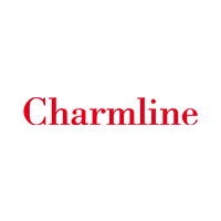 Roter Schriftzug Charmline.