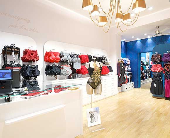 Verkaufsraum Körpernah Trend-Store Schöneberg mit Dessous und Lingerie